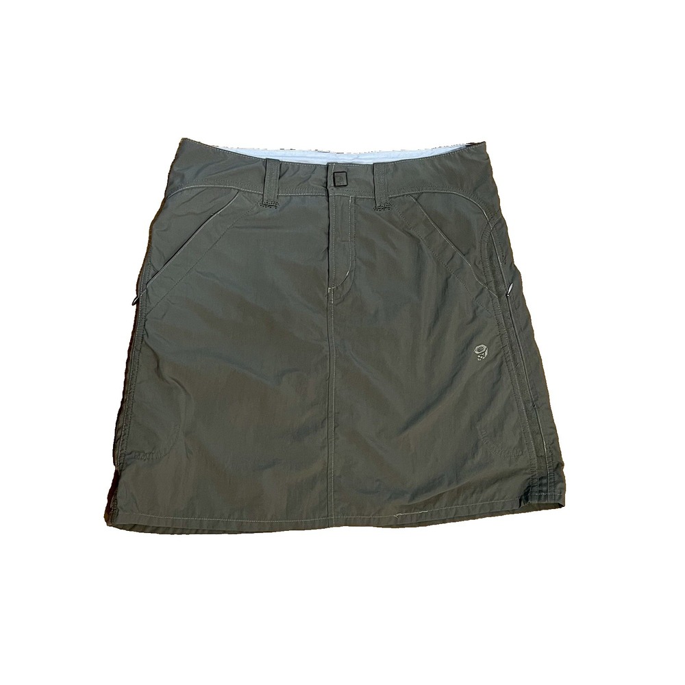 Mountain Hardwear Womens Hiking Skirt Size 6 Dark Green Pockets Casual OL2996